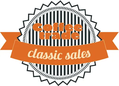 £2.67 • Buy Coffee Trade Classic Sales Drink Stamp Car Bumper Sticker Decal