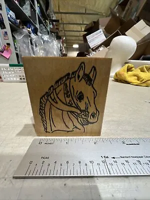 A.L. Baker Rubber Stamp Carousel Horse. • $8.99