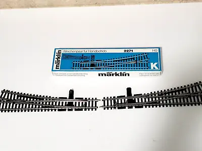 Marklin HO K-Track 2271 Wide Radius L/R Turnout New In Box • $54.99