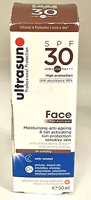 Ultrasun Tan Activator For Face SPF30 Moisturizing Anti Ageing Sensitive  50ml • £8.90