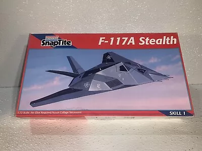 Monogram F-117A Nighthawk Stealth Plastic Scale Model Kit - No Glue Required • $19.95