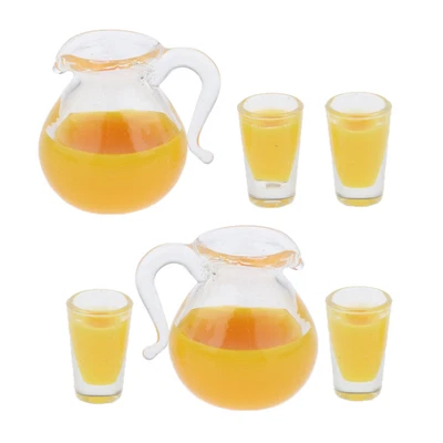 £7.60 • Buy Lots 2 1/12 Miniature Glass Cup Kit Bottles Ware Dolls House Accessories