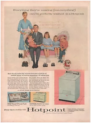 1956 Hotpoint Washer Clothes Vintage Original Magazine Print Ad • $4.76