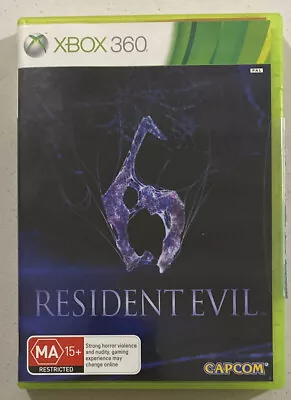 Resident Evil 6 - Microsoft Xbox 360 - PAL - 2 Discs - Complete With Manual • $14.95