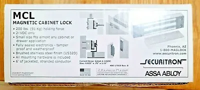 Assa Abloy MCL-24 Magnetic Cabinet Lock 24VDC  N.I.B. • $24.75
