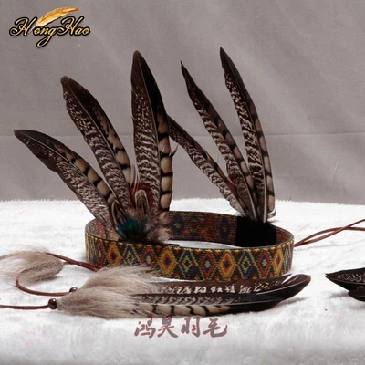 $17.89 • Buy Feather Headband Headpiece Indian Feather Headdress Headwear Hat Party