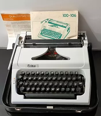 £39.99 • Buy Erika Typewriter 155 Cased In Excellent Clean Condition With Case & Manuals