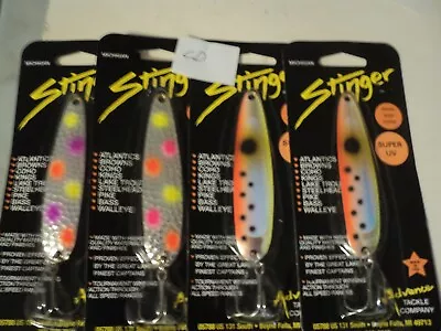 4 - Michigan Stinger Spoons (mixed Colors) Nip Lot Cd • $34