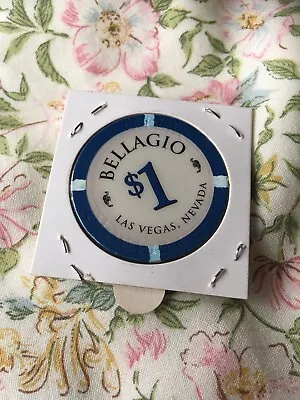 Sealed On Card Bellagio Las Vegas $1 Chip • £10