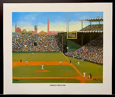 Miraglia Limited Edition Signed Print “Crosley Field 1940” Cincinnati Reds • $49.95