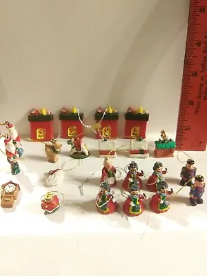 Lot Of 22 Vintage MINIATURE Christmas Ornaments Micro LOT • $18.99