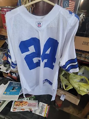 Vintage Marion Barber Reebok Dallas Cowboys #24 NFL Equipment Jersey Medium NICE • $35