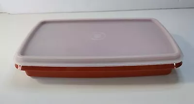 $7 • Buy Vintage TUPPERWARE #816-15 Deli Meat Cheese Keeper Red Paprika With Lid