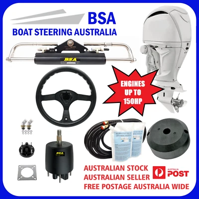 $812.97 • Buy Boat Hydraulic Steering System Kit Marine Outboard Steering For Yamaha To 150HP