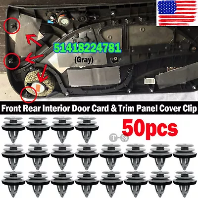 50PCS DOOR PANEL Clips Fit For BMW E46 E90 E91 E36 E92 E93 E60 E63 E64 • $8.99