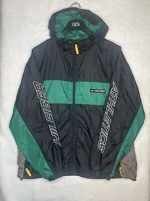 Vintage 90's Tommy Hilfiger Athletics Full Zip Windbreaker Jacket Mens Large • $79.99