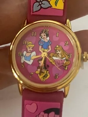 Disney Princess Watch Snow White Cinderella Belle Jasmine Never Worn MINT! • $55