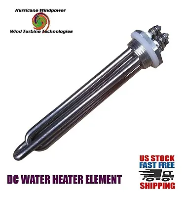 $29.99 • Buy DC Water Heater Element 12 Volt 300 Watt For Wind Generator Solar Water Heating