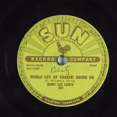 Rock & Roll 78 JERRY LEE LEWIS Whole Lot Of Shakin' Going On SUN 267 HEAR 354 • $18.21