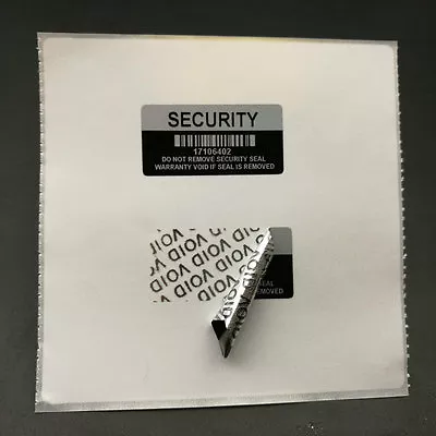 $8.80 • Buy Silver Black Color VOID Security Seal Warranty Label Sticker With Serial Number 