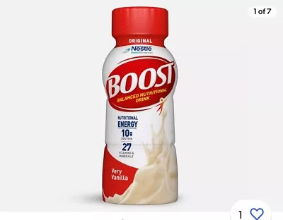 BOOST Original Nutritional Drink Very Vanilla 8 Fl Oz (Pack Of 24) • $40