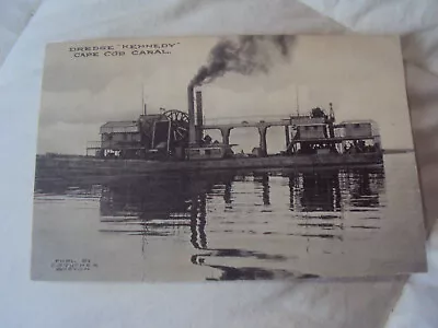 PPC Postcard Cape Cod MA Canal  Dredge Kennedy  Divided Posted 1910  G • $14.99