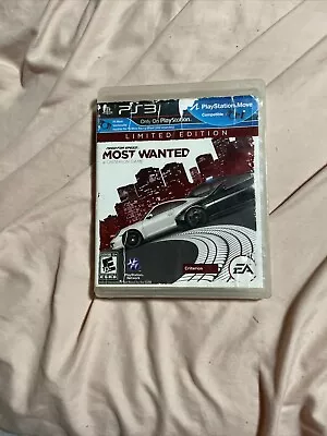 Need For Speed: Most Wanted -- Limited Edition (PS3 2012) Game Case & Manual • $7.07