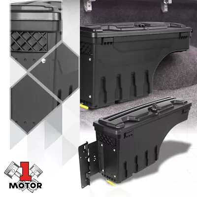 Left Truck Bed Wheel Well Storage Tool Box W/Lock For 17-20 F250/F350 Super Duty • $79.88