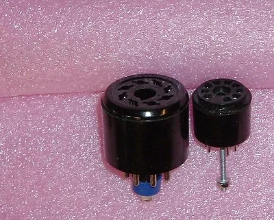 2 New Tube Tester Socket Savers (1) 9-pin-miniature SS-9 + (1) Octal SS-8 Saver • $24.99