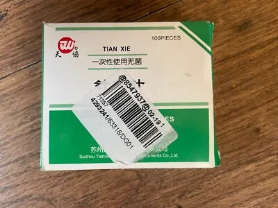 Tian Xie Acapuncture Needles X 100 Pieces  (0.25 X 25) • £2.99