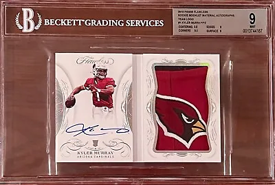 /10 POP 1 RPA Kyler Murray 2019 Flawless RC Rookie Patch Auto 10 BGS 9 Full Logo • $9998