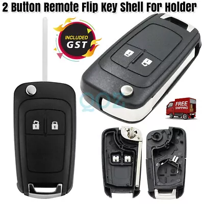 Auto Key Shell For Holden Cruze Barina Trax Remote Flip Blank Case Fob 2 Button • $9.20