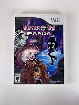 Monster High: New Ghoul In School (Nintendo Wii 2015) Complete W/ Manual CIB • $23