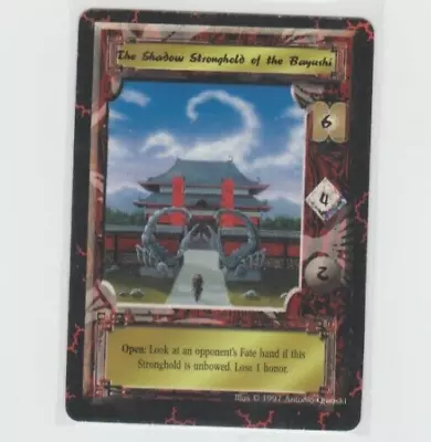 L5R Legend Of The Five Rings CCG The Shadow Stronghold  Of The Bayushi 1997 OOP • $3.49