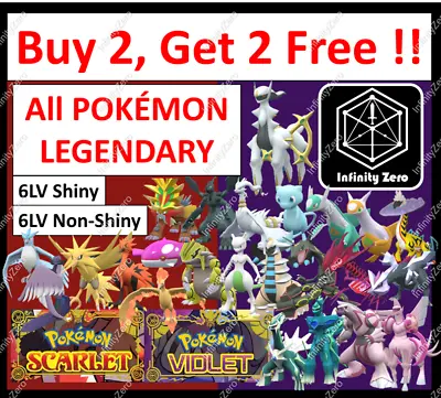 All POKEMON LEGENDARY ✨ SHINY ✨ Battle Ready ✨Pokemon Scarlet & Violet ✨Trade✨ • $1.60