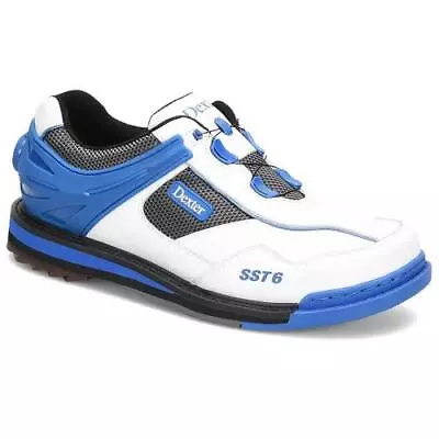 Men's Dexter THE SST 6 Hybrid BOA RH Interchangeable Bowling Shoes WHITE/BLUE • $159.95