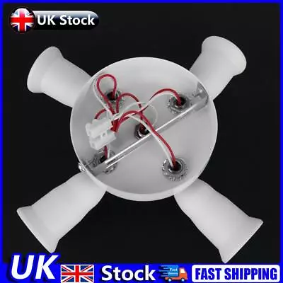 Adjustable E27 Splitter 5 Head Lamp Base LED Bulb Holder Adapter Socket UK • £9.49