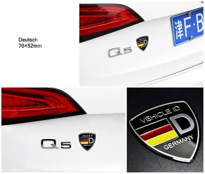 $12.98 • Buy VEHICLE ID Wolfsburg Shield Round Badge Emblem Sticker FIT FOR VW MK7 MK6