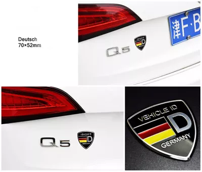 VEHICLE ID Wolfsburg Shield Round Badge Emblem Sticker FIT FOR VW MK7 MK6 • $12.98