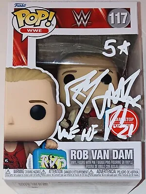 Rob Van Dam Signed Autographed Gamestop Wwe Funko Pop Wrestling Rvd Exact Proof! • £106.16