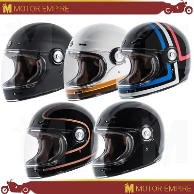 TORC T1 Full Face Fiberglass Retro Style Motorcycle Scooter Helmet DOT XS - 2XL • $237.49