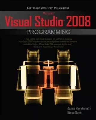 Microsoft Visual Studio 2008 Programming By Jamie Plenderleith (English) Paperba • $51.67