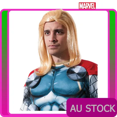 Mens Thor Wig Adult Avengers Superhero Costume Accessory Party Cosplay Hair • $36.99