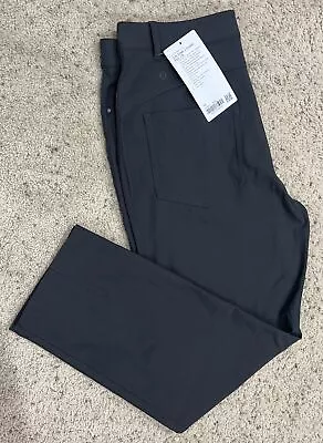 Lululemon Womens Size 14 City Sleek 5 Pocket Pant 7/8 Gray Warpstreme New W5CZIS • $69.30