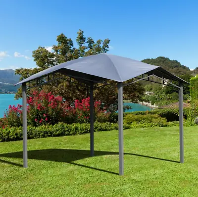 Metal Garden Gazebo Outdoor Patio Structure Awning Tent Canopy Marquee Sun Shade • £239.90