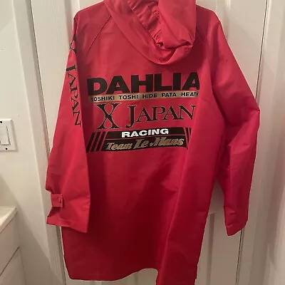 X Japan Dahlia Racing Rare Rain Coat Jacket • $200