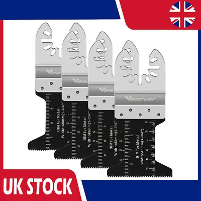 4Pcs Oscillating Multi Tool Blade Universal 45mm Metal Wood Cutter Saw Blades • £9.47