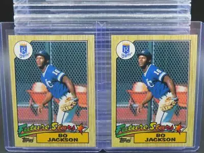 (2) Lot 1987 Topps Bo Jackson Future Stars Rookie RC #170 Kansas City Royals • $1.52