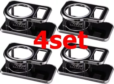 Carmate NZ629 Drink Holder Table Black Plastic JDM VIP Style Brand Set Of 4 • $108.98