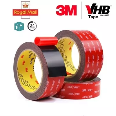 Genuine 3M VHB 5925 Car Vehicle Double Sided Tape Acrylic Adhesive Mounting Roll • £5.25